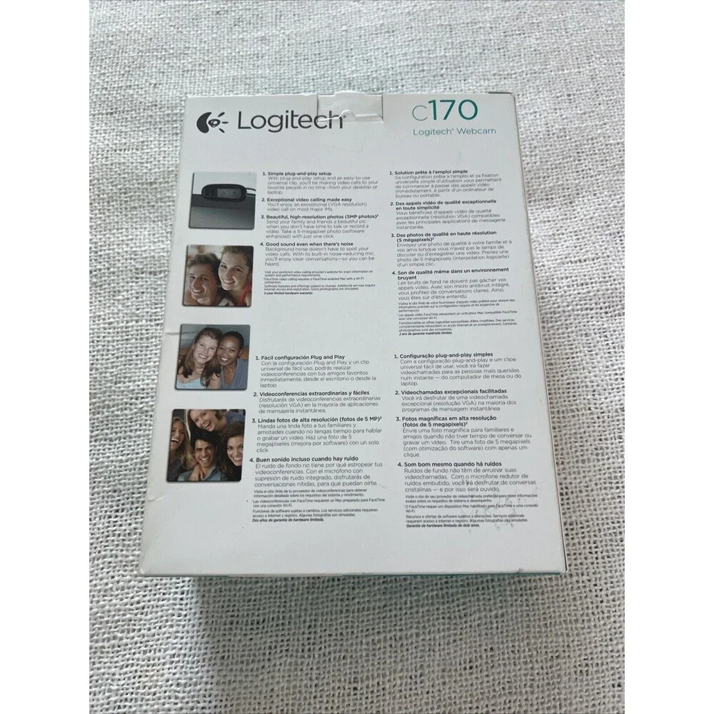 Logitech Webcam Camera C170 Web Cam Video VGA Built in Mic (B)